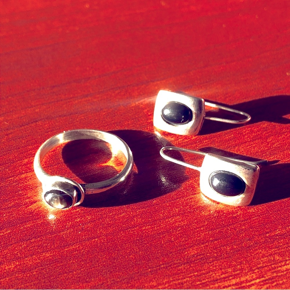 Sterling Ring and Earrings